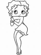 Betty Boop Coloring Pages Printable Drawing Drawings Cartoon Coloring4free Cartoons 1336 Draw Characters Recommended Choose Deer Board sketch template