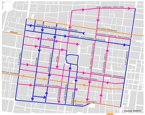 Consulta Aquí Las Calles Peatonales Y Flexibles Del Centro Histórico