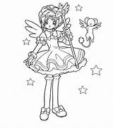 Sakura Coloring Pages Cardcaptor Getcolorings Dancing sketch template