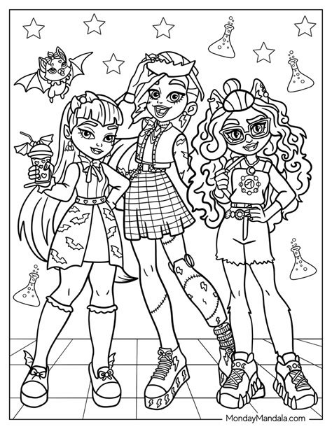 monster high coloring pages   printables