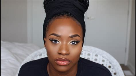 my easy everyday makeup tutorial darkskin makeup youtube