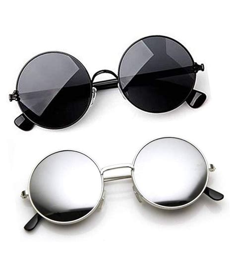 online mantra black round sunglasses free size combo buy