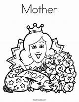 Coloring Mother Pages Getcolorings sketch template