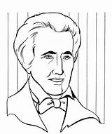 Andrew Jackson Coloring President Sketch Cartoon Drawing Pages James Madison Johnson Book Lewis Ray Getdrawings Coloringpagebook Sketches Clinton Bill Van sketch template
