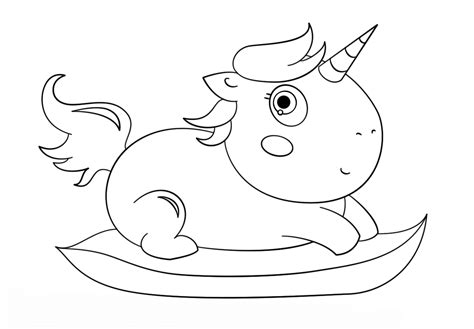 adorable kawaii unicorn coloring pages tifiln