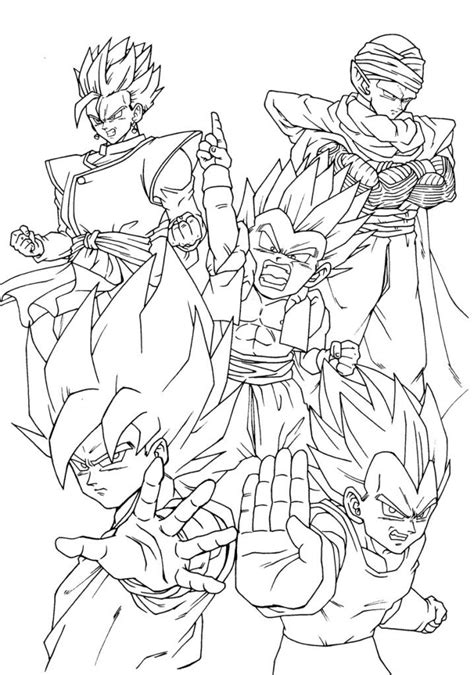 dragon ball gt coloring  printable coloring page coloring home