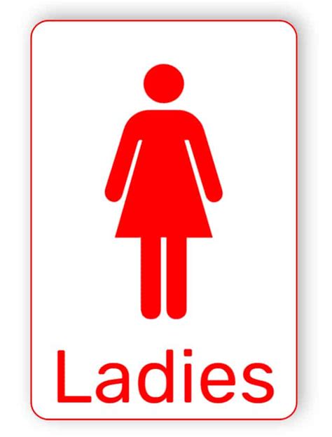 ladies toilet sign printable