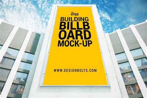 outdoor advertising building billboard mockup psd designbolts