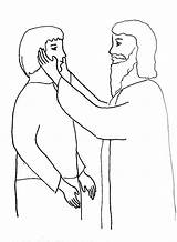 Jesus Heals Man Coloring Blind Deaf Healing Bible Drawing Pages Story Clipart Peter Lame John Person Heal Color Getdrawings Getcolorings sketch template