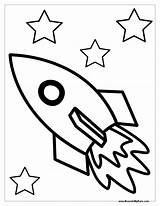 Rocket Coloring Ship Space Drawing Pages Outline Kids Printable Rockets Simple Rocketship Clipart Sheet Sheets Template Colouring Color Houston Preschool sketch template