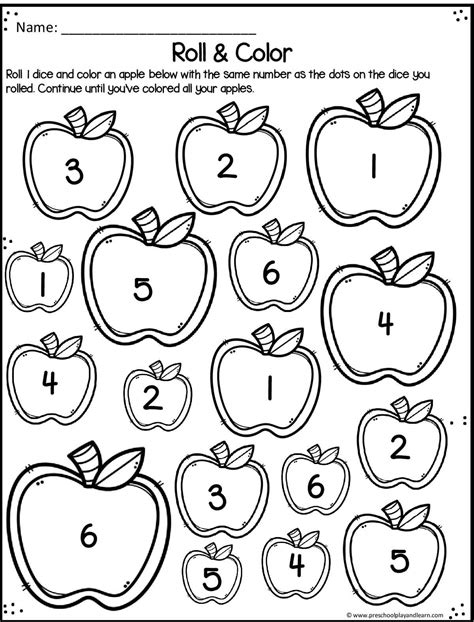 printable apple worksheets  preschool  kindergarten