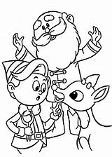 Coloring Pages Christmas Rudolph Printable sketch template