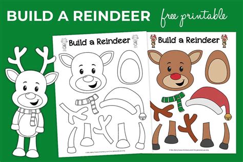build  reindeer printable image