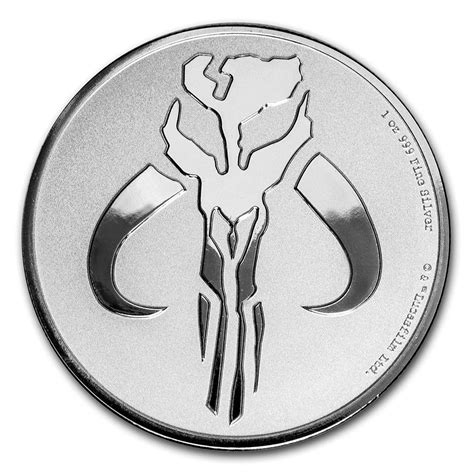 2020 1 Oz 2 Nzd Niue Silver Star Wars Mandalorian Mythosaur Coin Bu