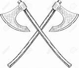 Axe Viking Vector Sword Clipart Cross Getdrawings sketch template