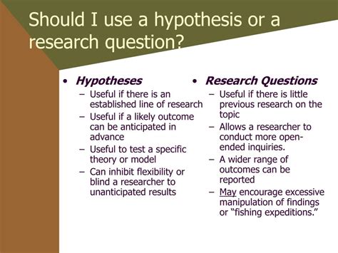 hypothesis  research