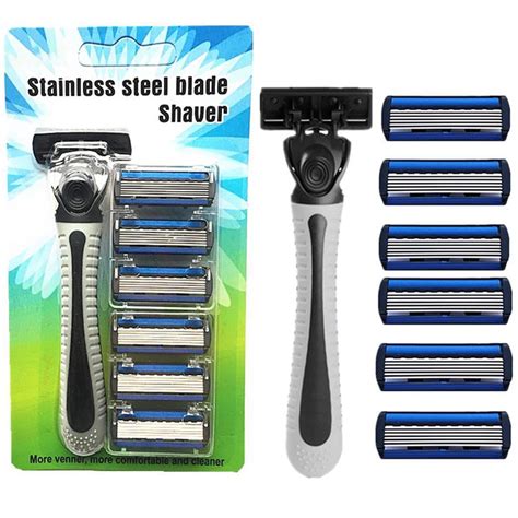 shaving razor blade  men set  holder  blades  layers stainless