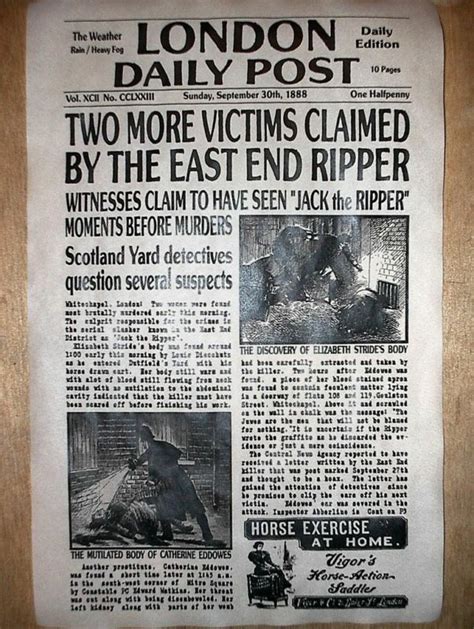 074 Novelty Poster Halloween Jack Ripper London