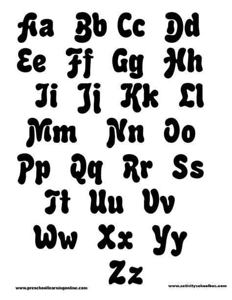 fancy printable letter stencils gaby serra