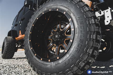 jeep wrangler jk  fuel wheels maverick  custom copper