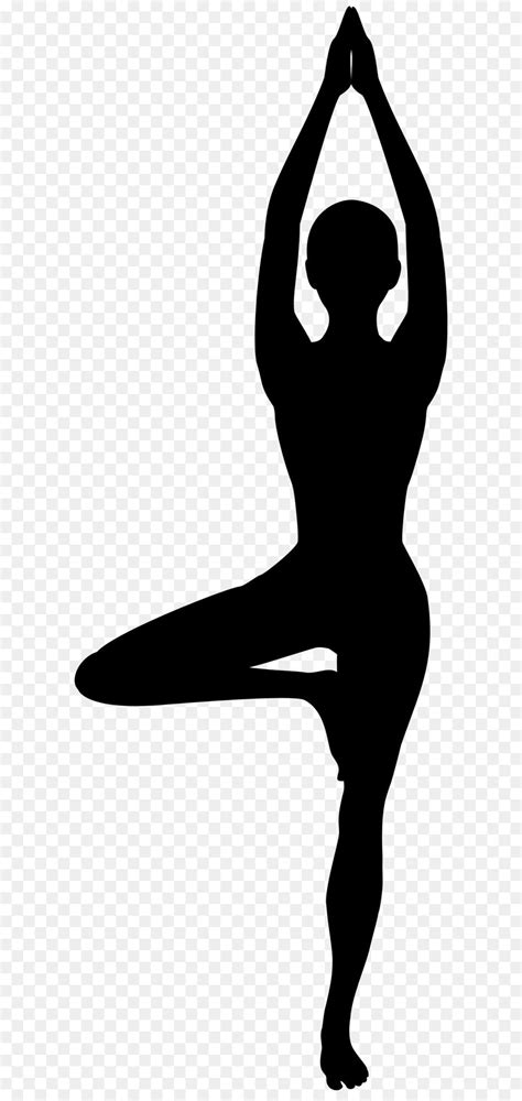 yoga tree pose silhouette   yoga tree pose silhouette