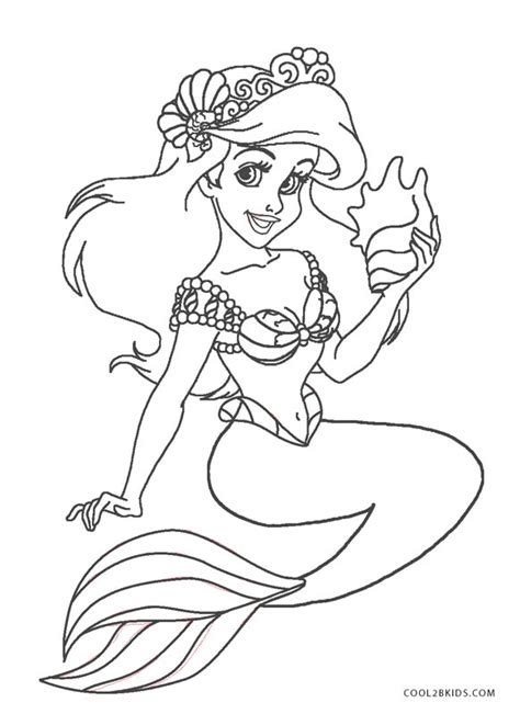 printable ariel coloring page  kids coloring home