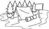 Camp Bag Tents Wecoloringpage Snoopy sketch template