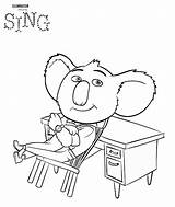 Sing Coloring Pages Movie Trailer sketch template