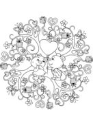 printable coloring pages  adults valentine  easy