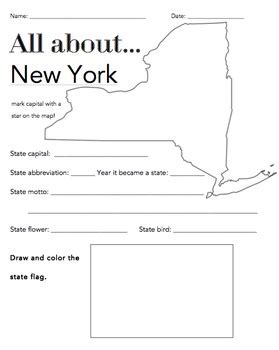 york state facts worksheet elementary version   wright ladies