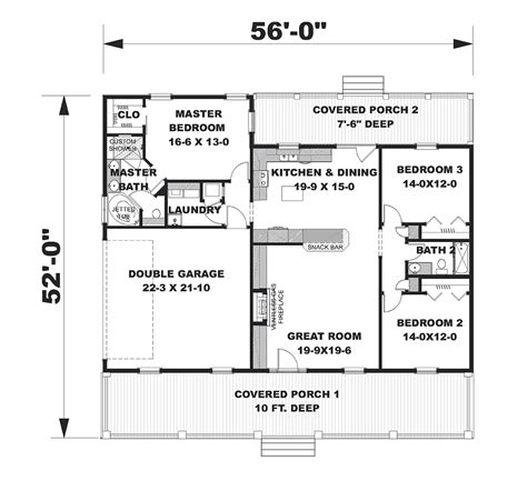 bedroom home plans family home plans