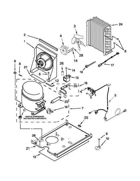 unit parts diagram parts list  model gindxxs whirlpool parts ice maker parts
