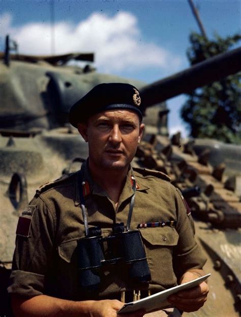 The Commander Of The 5th Canadian Tank Division Major General Bert