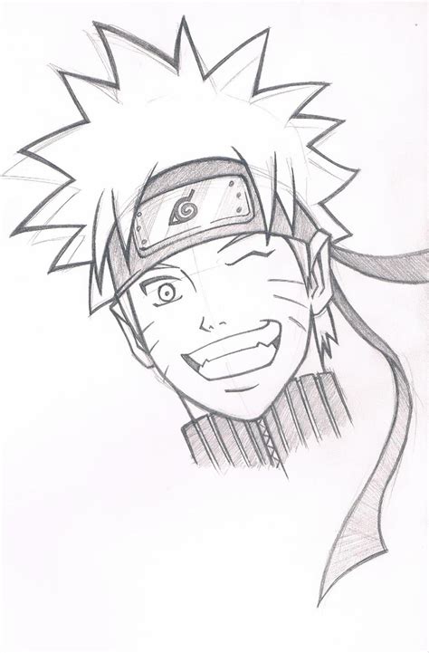 naruto sketch  ghussain  deviantart