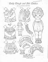 Dolly Coloring Pages Paper Dolls Colouring Printable Color Missy Own Miss Paperdolls Getcolorings Getdrawings Doll sketch template