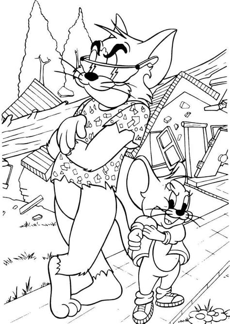 printable tom  jerry coloring pages  kids artofit