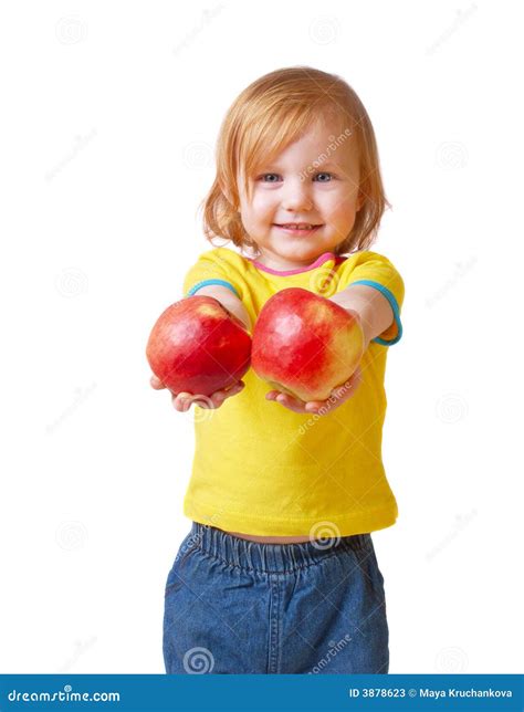 girl  apple stock image image  children face dieting