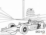 Coloring Race Car Pages Indy Cars Printable Drawing sketch template