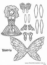 Crafts Coloring Pages Paper Fairy Puppets Dolls Puppet Printable Valeria Fairies Colouring Cool Pheemcfaddell Color Put Together Brads Drawings Beautiful sketch template