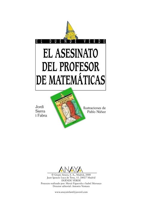 Calaméo El Asesinato Del Profesor De Matemáticas Jordi Sierra