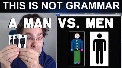 the difference between man and men vocabulary about men gender and sex in english lesson video