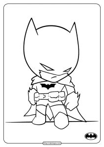 printable cute batman coloring pages  kids