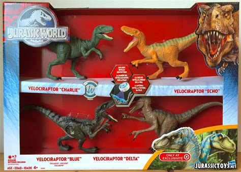 Jurassic World Velociraptor 4 Pack Jurassic Toys