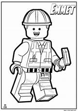 Lego Pages Coloring Print Printable Getcolorings Emmet Color sketch template