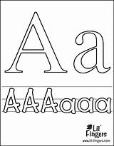 Coloring Abeceda Letters Letter Pages Alphabet Lil Fingers Kids Vytisknutí Pismeno Cz Na Listy Fun Printables Gif Open sketch template