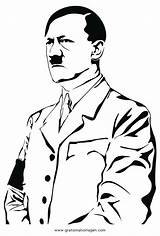Hitler Disegno Malvorlagen Colorare Ausmalen Misti sketch template
