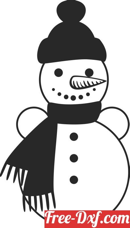 download christmas snowman clipart dxf jvztd high quality free