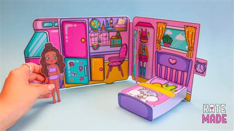 printable dollhouse girls activity book camper printable