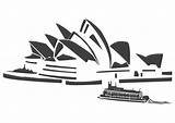 Coloring Opera Sydney House sketch template