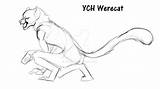 Werecat sketch template